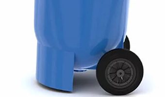 bac poubelle biodechet déchets organiques fond sphérique rond couvercle étanche huile graisse alimentaire